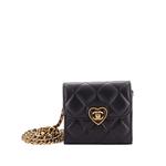 Мини-сумка через плечо Coco Love CC Heart Clutch with Chain Quilted Lambskin 1
