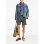drawstring-waist towelling shorts 2