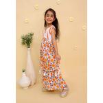 The Mom Store Narangi Девчачий Анаркали Курта Шарара Сет - Мульти 7