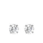 Серьги-гвоздики Windsor из белого золота с бриллиантами 1