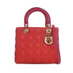 2014 Medium Bicolor Lambskin Cannage Lady Dior satchel 1