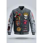 NYC Streetwear - Fearless Varsity Jacket - Серый 2