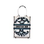 2021 Embroidered Canvas Lucky Star Vertical Book tote bag 1