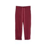 drawstring-waist cropped trousers 1