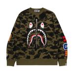 Топы BAPE 1st Camo Shark Crewneck Свитшот 'Green' 1