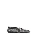 La Ballerine croc-effect mesh ballet flats 1