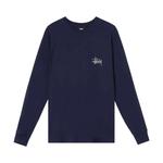 Футболки Stussy Basic Long-Sleeve Tee 'Navy' 1