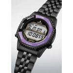 Seiko Rotocall Digital 145th Anniversary Limited Edition в цвете Эдо Пурпурный Черный с браслетом из нержавеющей стали HFL001P1 3