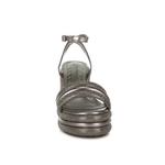 Клинья-сандалии Pewter с кристаллами 4