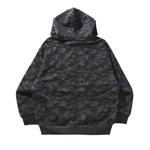 Толстовки BAPE Camo Fake Print Relaxed Fit Shark Full Zip Hoodie 'Black' 3