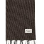 fringed ribbed-knit scarf 2