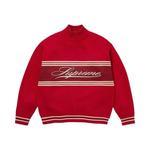 Свитеры Supreme Script Stripe Half Zip Свитер 'Red' 1