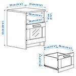 BRIMNES прикроватная тумба 7