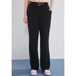 Черные широкие брюки с поясом Twoss25Pl00104 1