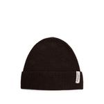ribbed-knit turn-up beanie hat 1