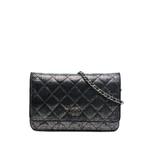 Сумка через плечо CC Quilted Metallic Fabric Wallet On Chain (2014 год) 1