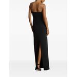 strapless rear-slit gown maxi dress 2