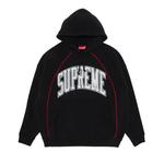 Худи Supreme Boxy Piping Arc Hooded Sweatshirt 'Черный' 1