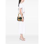 2016-2025 100th Anniversary Medium GG Coated Canvas Kaleidoscope 1947 Bamboo Top Handle Bag satchel 2