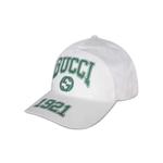 Кепки Gucci 1921 Logo Baseball Hat 'White/Green' 2