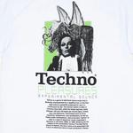 Футболки Pleasures Techno T-Shirt 'White' 4