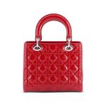 Стеганая сумка-сэтчел Lady Dior Bag Cannage Quilt Patent Medium 2