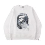 Свитшоты BAPE Ape Head Moon Crewneck 'Белый' 1