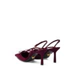 Decollete suede slingback pumps 2