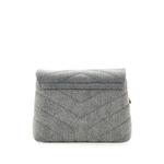 Стеганая сумка на плечо Loulou Matelasse Chevron Denim Toy 2