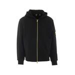 logo-plaque zip-up hoodie 1