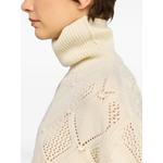Magdalena diamond-pointelle sweater 4
