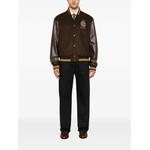 logo-embroidered panelled jacket 2