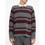 Rugby striped long-sleeve polo sweater 3