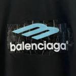 Футболки с коротким рукавом Balenciaga Oversized Short-Sleeve T-Shirt 'Черный' 3