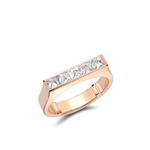 Кольцо RockChic из розового золота с бриллиантами 1