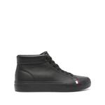 Modern lace-up leather sneakers 1