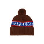 Бини Supreme Big Stripe Beanie 'Brown' 2