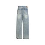 Lacy distressed wide-leg jeans 3