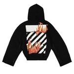 Толстовки на молнии Off-White Diag Fire Back Zip Sweatshirt 'Черный' 2