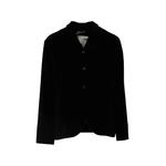 single-breasted velvet blazer 1