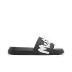 Слайды Alexander McQueen Rubber Pool Slide 'Graffiti - Black' 1