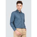Polo Haus - Мужская рубашка с длинным рукавом Tetoron Rayon Signature Fit MBLS015 3
