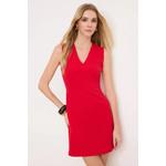 Wardrope Essentials Красное без рукавов V-образный вырез мини тканое платье Twoss26El00298 1