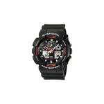 Мужские аналогово-цифровые часы GA-100-1A4, черный ремешок из смолы, спортивные часы 1