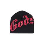 Бини Godspeed OG Logo Studded Beanie 'Black/Red' 1