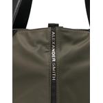 large Laurent logo-tape leather tote bag 4