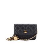 Мини-сумка через плечо Pearl Crush Flap Clutch with Chain Quilted Lambskin 1