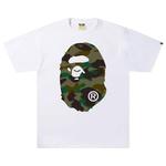 Футболки BAPE 1st Camo Big Ape Head Tee 'White/Green' 1