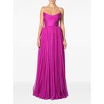 Salma strapless ruched maxi dress 2