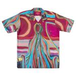 Рубашки на пуговицах Supreme Reaper Rayon Short-Sleeve Shirt 'Burgundy' 1